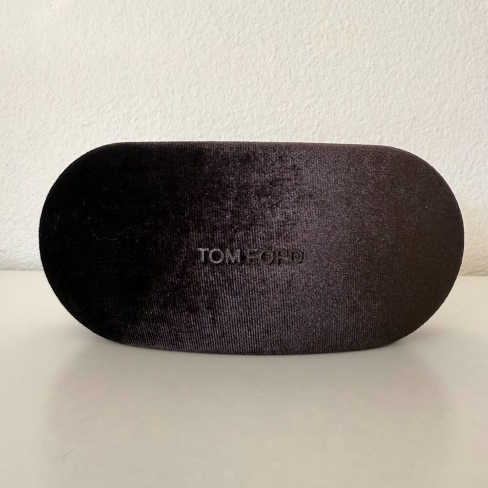 Tom Ford Brown Velvet & Suede Hard-Shell Designer Sunglasses Storage Case - Picture 5 of 10